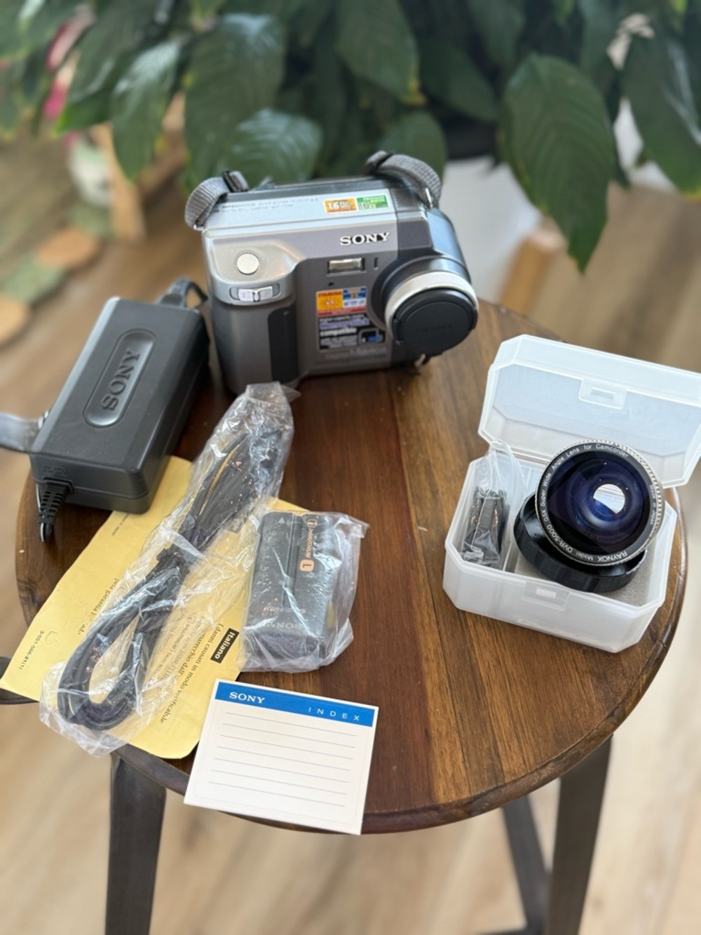 Sony Silver Digital Camcorder with Extra Lens and Charger